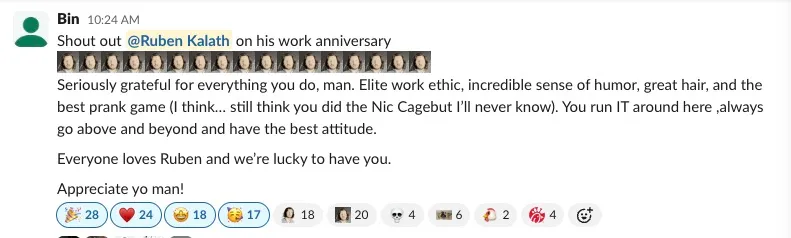 Testimonial from Bin